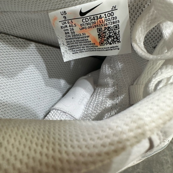 Nike Court Vision Low Triple White W SZ 9 - Picture 6 of 6